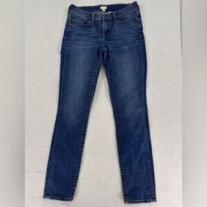 J Crew Jeans 26/ 28 Stretch Skinny Ankle Womens Medium Blue Denim